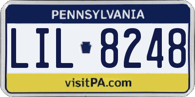 PA license plate LIL8248