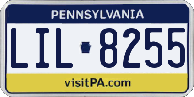 PA license plate LIL8255