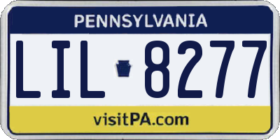 PA license plate LIL8277
