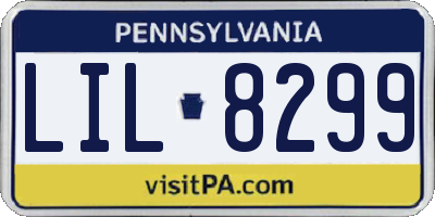 PA license plate LIL8299