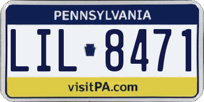 PA license plate LIL8471