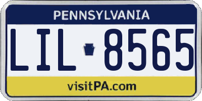 PA license plate LIL8565