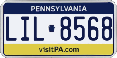 PA license plate LIL8568