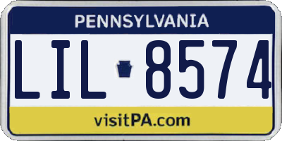 PA license plate LIL8574