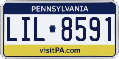 PA license plate LIL8591