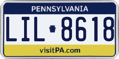 PA license plate LIL8618