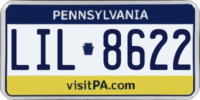 PA license plate LIL8622