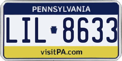 PA license plate LIL8633