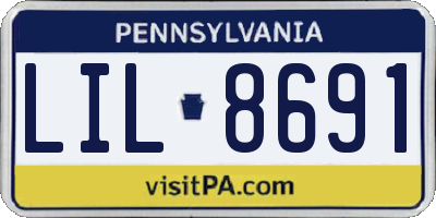 PA license plate LIL8691