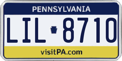 PA license plate LIL8710