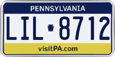 PA license plate LIL8712