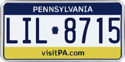 PA license plate LIL8715