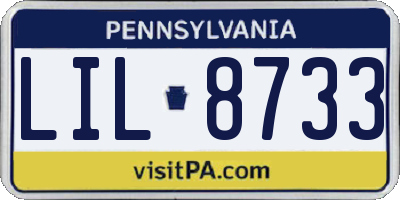 PA license plate LIL8733
