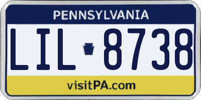 PA license plate LIL8738