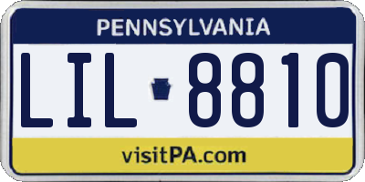 PA license plate LIL8810