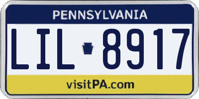 PA license plate LIL8917