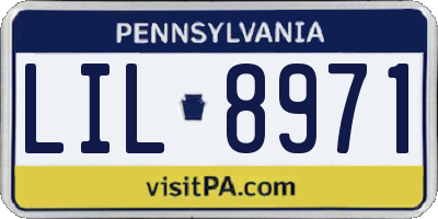 PA license plate LIL8971