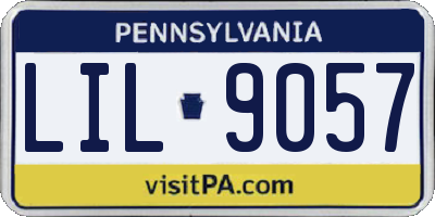 PA license plate LIL9057