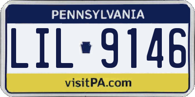 PA license plate LIL9146