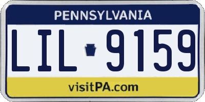PA license plate LIL9159