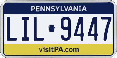 PA license plate LIL9447