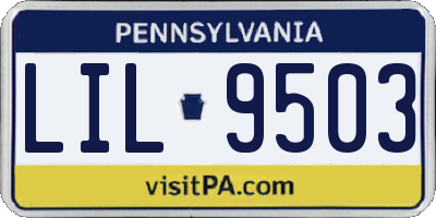 PA license plate LIL9503
