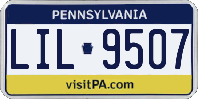 PA license plate LIL9507