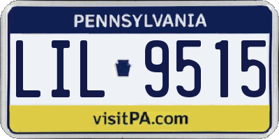 PA license plate LIL9515