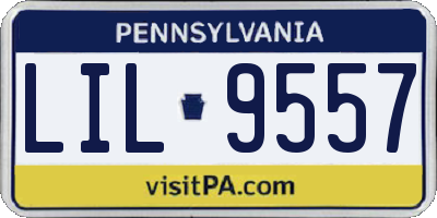 PA license plate LIL9557