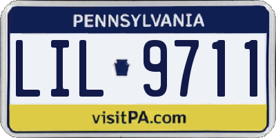 PA license plate LIL9711