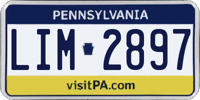 PA license plate LIM2897