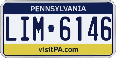 PA license plate LIM6146