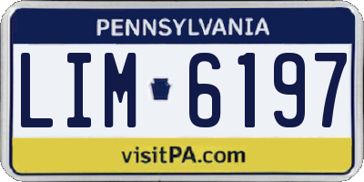 PA license plate LIM6197