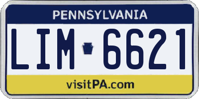 PA license plate LIM6621