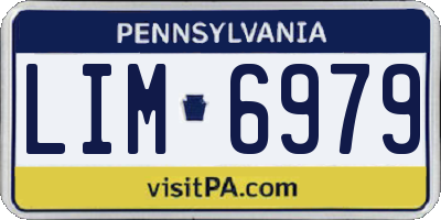 PA license plate LIM6979