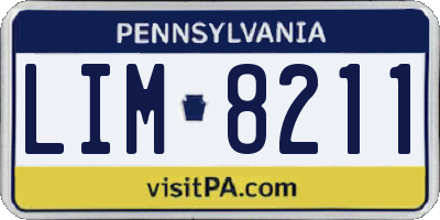 PA license plate LIM8211