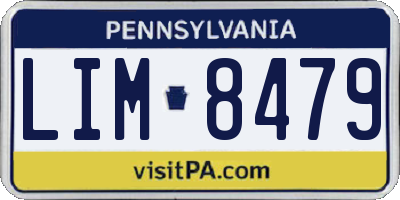 PA license plate LIM8479