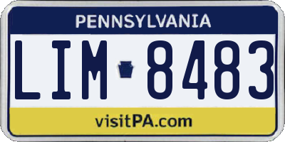 PA license plate LIM8483