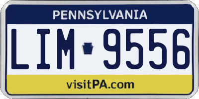 PA license plate LIM9556