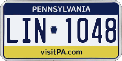 PA license plate LIN1048