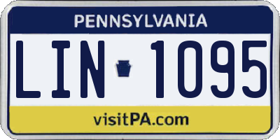 PA license plate LIN1095