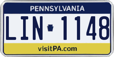 PA license plate LIN1148