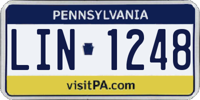 PA license plate LIN1248