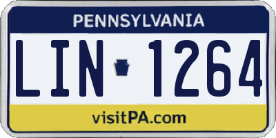 PA license plate LIN1264