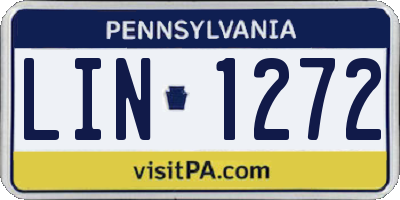 PA license plate LIN1272