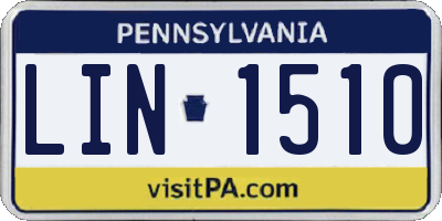 PA license plate LIN1510