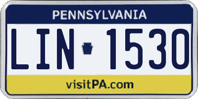 PA license plate LIN1530