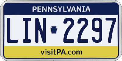 PA license plate LIN2297