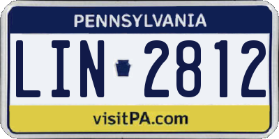 PA license plate LIN2812