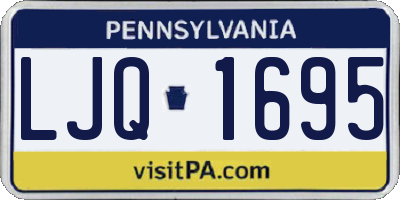 PA license plate LJQ1695